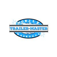 the trailer master logo on a black background